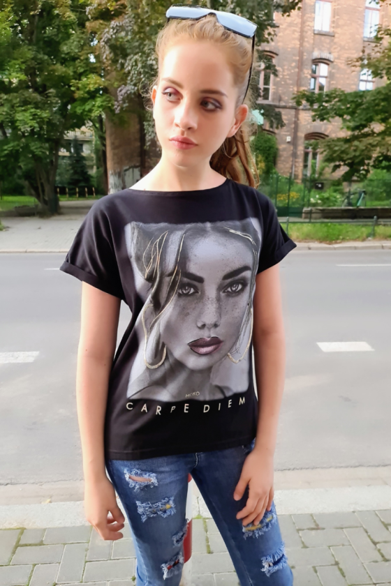 T-shirt Carpe Diem Czarny