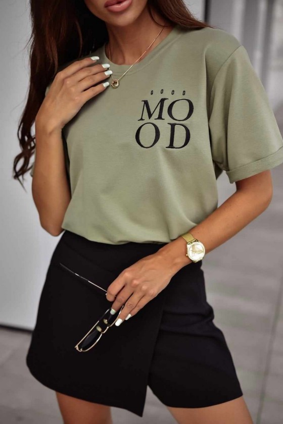 T-shirt Mood Oliwkowy